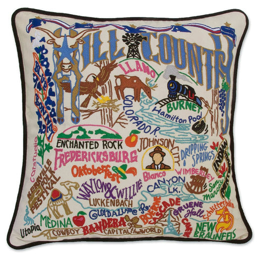 Quirks! Pillows Hill Country Hand-Embroidered