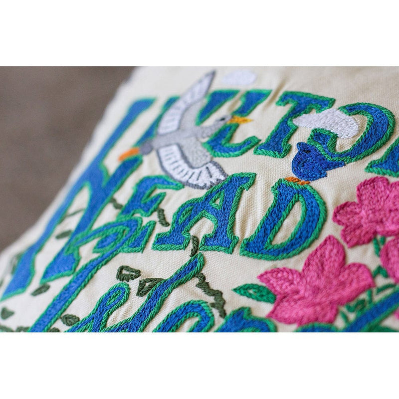 Quirks! Pillows Hilton Head Hand-Embroidered Pillow