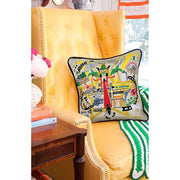 Quirks! Pillows Hollywood Hand-Embroidered Pillow