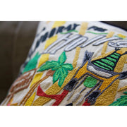 Quirks! Pillows Hollywood Hand-Embroidered Pillow
