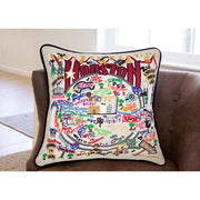 Quirks! Pillows Houston Hand-Embroidered Pillow