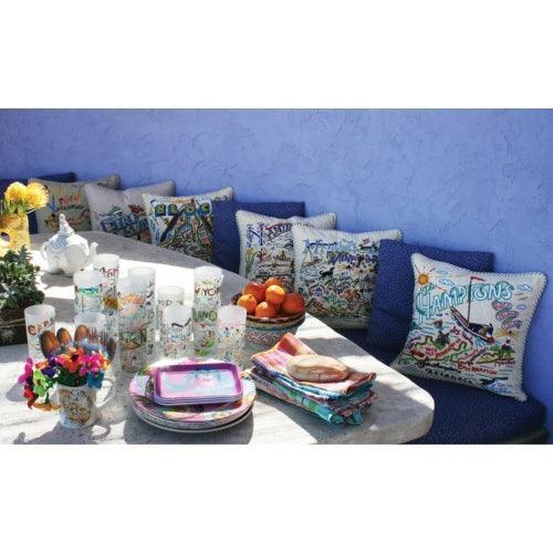 Quirks! Pillows Hudson Valley Hand-Embroidered Pillow