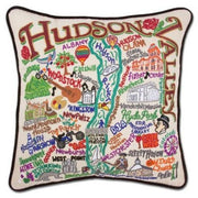 Quirks! Pillows Hudson Valley Hand-Embroidered Pillow
