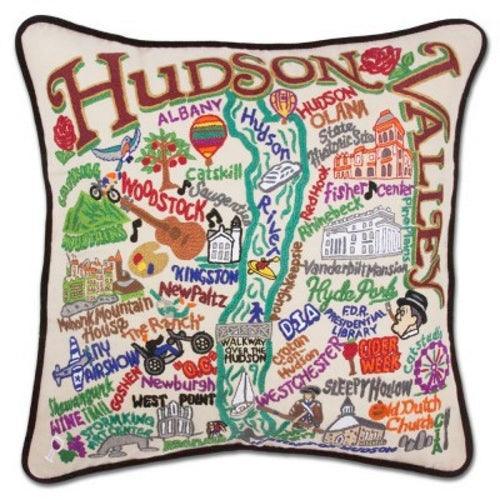 Quirks! Pillows Hudson Valley Hand-Embroidered Pillow