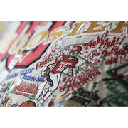 Quirks! Pillows Indiana University Collegiate Hand-Embroidered Pillow