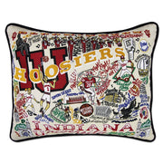 Quirks! Pillows Indiana University Collegiate Hand-Embroidered Pillow