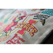 Quirks! Pillows Iowa State University Collegiate Embroidered Pillow by CatStudio
