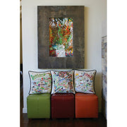 Quirks! Pillows Ireland Hand-Embroidered Pillow