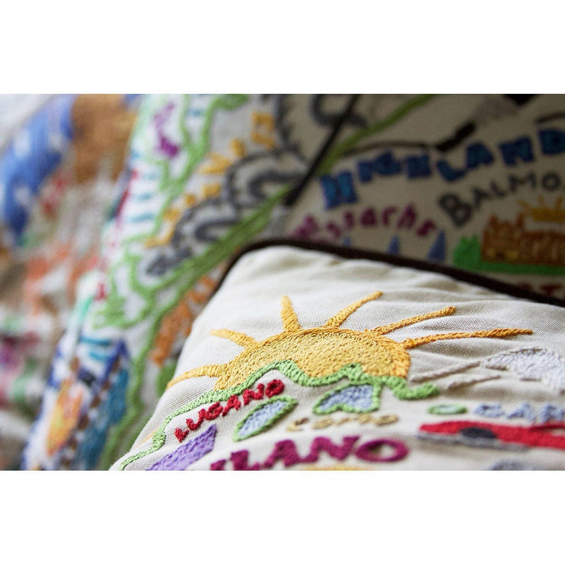 Quirks! Pillows Italy Hand-Embroidered Pillow