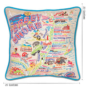 Quirks! Pillows Jersey Shore Embroidered Pillow