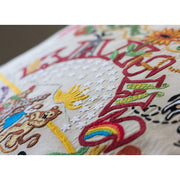 Quirks! Pillows Kansas Hand-Embroidered Pillow