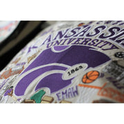 Quirks! Pillows Kansas State University Collegiate Embroidered Pillow by CatStudio