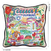 Quirks! Pillows Kauai Hand-Embroidered Pillow