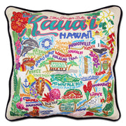 Quirks! Pillows Kauai Hand-Embroidered Pillow
