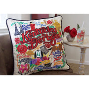 Quirks! Pillows Kentucky Derby Hand-Embroidered Pillow