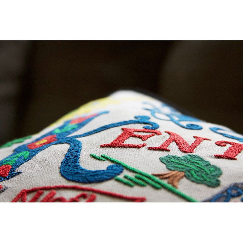 Quirks! Pillows Kentucky Hand-Embroidered Pillow