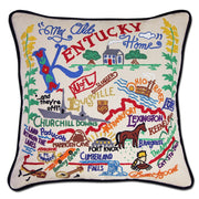 Quirks! Pillows Kentucky Hand-Embroidered Pillow