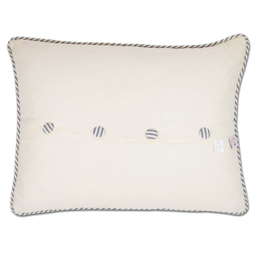 Quirks! Pillows Long Island Hand-Embroidered Pillow