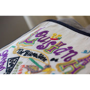 Quirks! Pillows Louisiana Hand-Embroidered Pillow