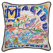 Quirks! Pillows Malibu Hand-Embroidered Pillow