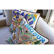 Quirks! Pillows Malibu Hand-Embroidered Pillow
