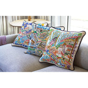 Quirks! Pillows Malibu Hand-Embroidered Pillow