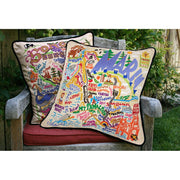 Quirks! Pillows Marin County Hand-Embroidered