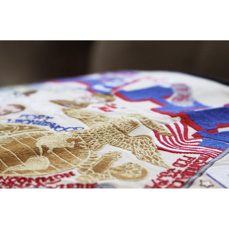 Quirks! Pillows Marines Large Hand-Embroidered Pillow