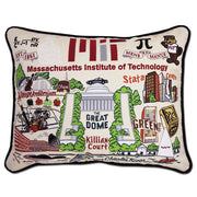 Quirks! Pillows Massachusetts Institute of Technology (MIT) Collegiate Embroidered Pillow by CatStudio