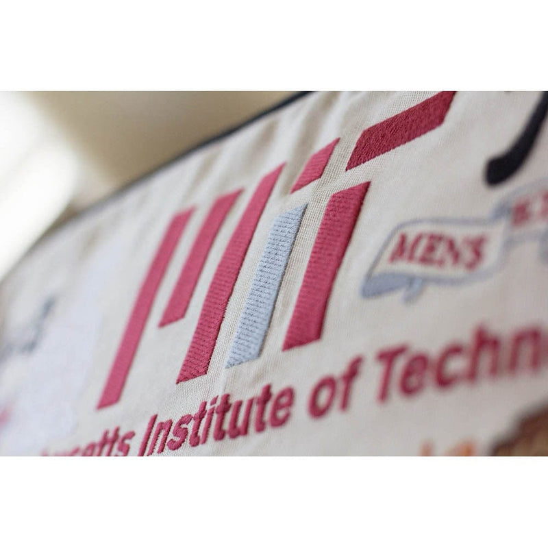 Quirks! Pillows Massachusetts Institute of Technology (MIT) Collegiate Embroidered Pillow by CatStudio