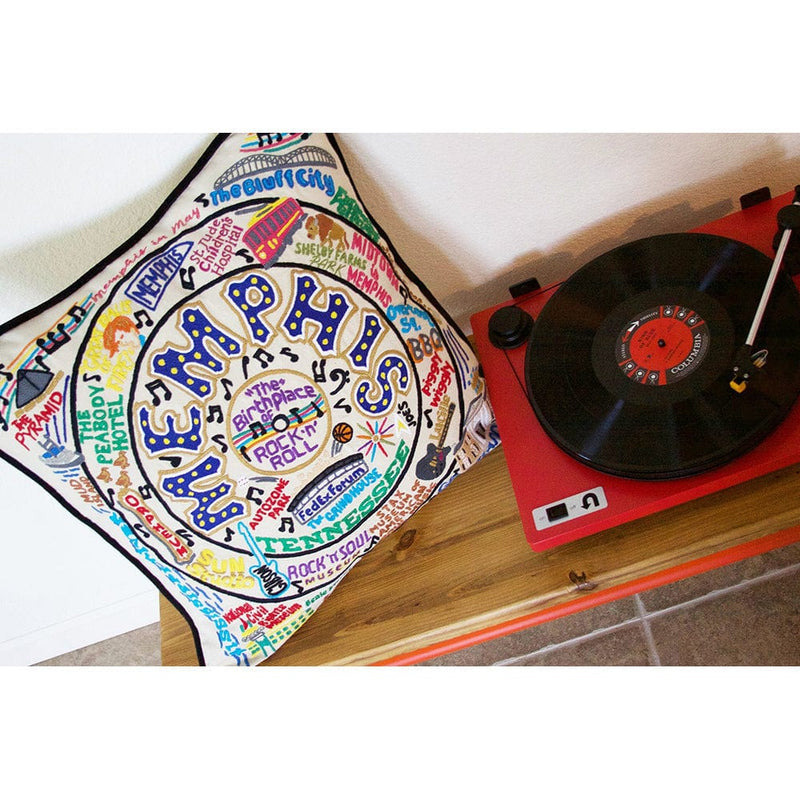 Quirks! Pillows Memphis Hand-Embroidered Pillow