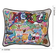 Quirks! Pillows Mexico Hand-Embroidered Pillow