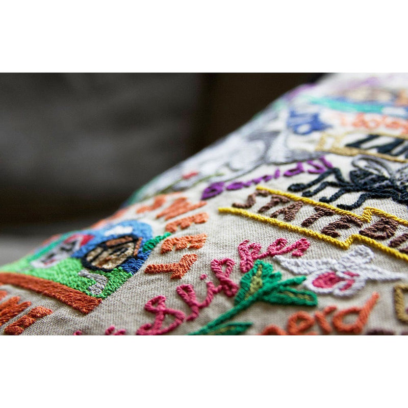 Quirks! Pillows Minnesota Hand-Embroidered Pillow