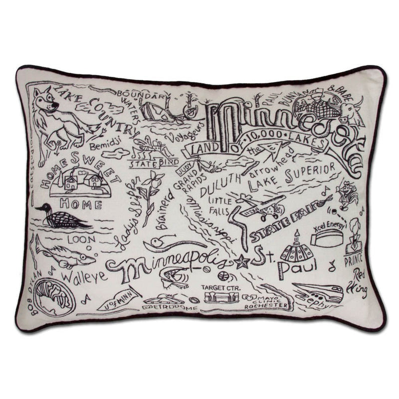 Quirks! Pillows Minnesota Hand-Guided Machine Pillow by CatStudio