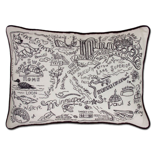 Quirks! Pillows Minnesota Hand-Guided Machine Pillow by CatStudio