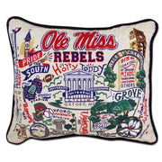 Quirks! Pillows Mississippi, University of (Ole Miss.) Collegiate Hand-Embroidered Pillow