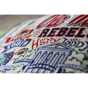 Quirks! Pillows Mississippi, University of (Ole Miss.) Collegiate Hand-Embroidered Pillow