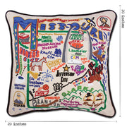Quirks! Pillows Missouri Hand-Embroidered Pillow