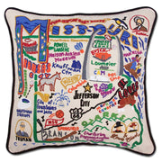 Quirks! Pillows Missouri Hand-Embroidered Pillow