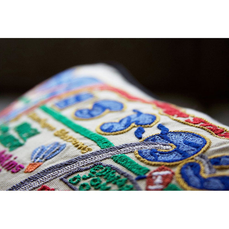 Quirks! Pillows Missouri Hand-Embroidered Pillow