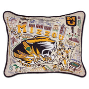 Quirks! Pillows Missouri, University of (Mizzou) Collegiate Hand-Embroidered Pillow