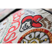Quirks! Pillows Nebraska, University of Collegiate Embroidered Pillow by CatStudio