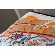 Quirks! Pillows New England Hand-Embroidered Pillow