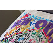 Quirks! Pillows New Orleans Hand-Embroidered Pillow