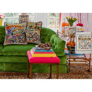 Quirks! Pillows New York State Hand-Embroidered Pillow