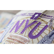 Quirks! Pillows New York University (NYU) Collegiate Embroidered Pillow by CatStudio