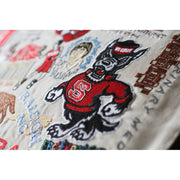 Quirks! Pillows North Carolina State University Collegiate Embroidered Pillow by CatStudio