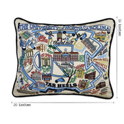 Quirks! Pillows North Carolina, University of Collegiate Embroidered Pillow by CatStudio