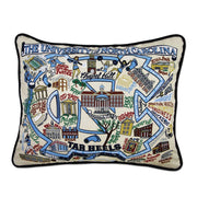 Quirks! Pillows North Carolina, University of Collegiate Embroidered Pillow by CatStudio