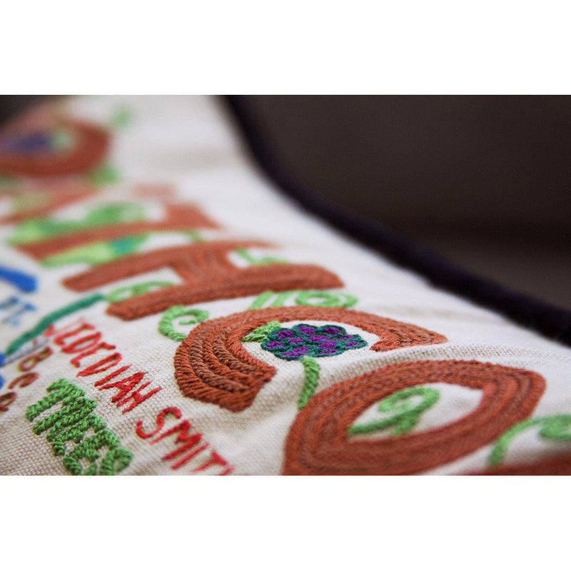 Quirks! Pillows North Coast Hand-Embroidered Pillow